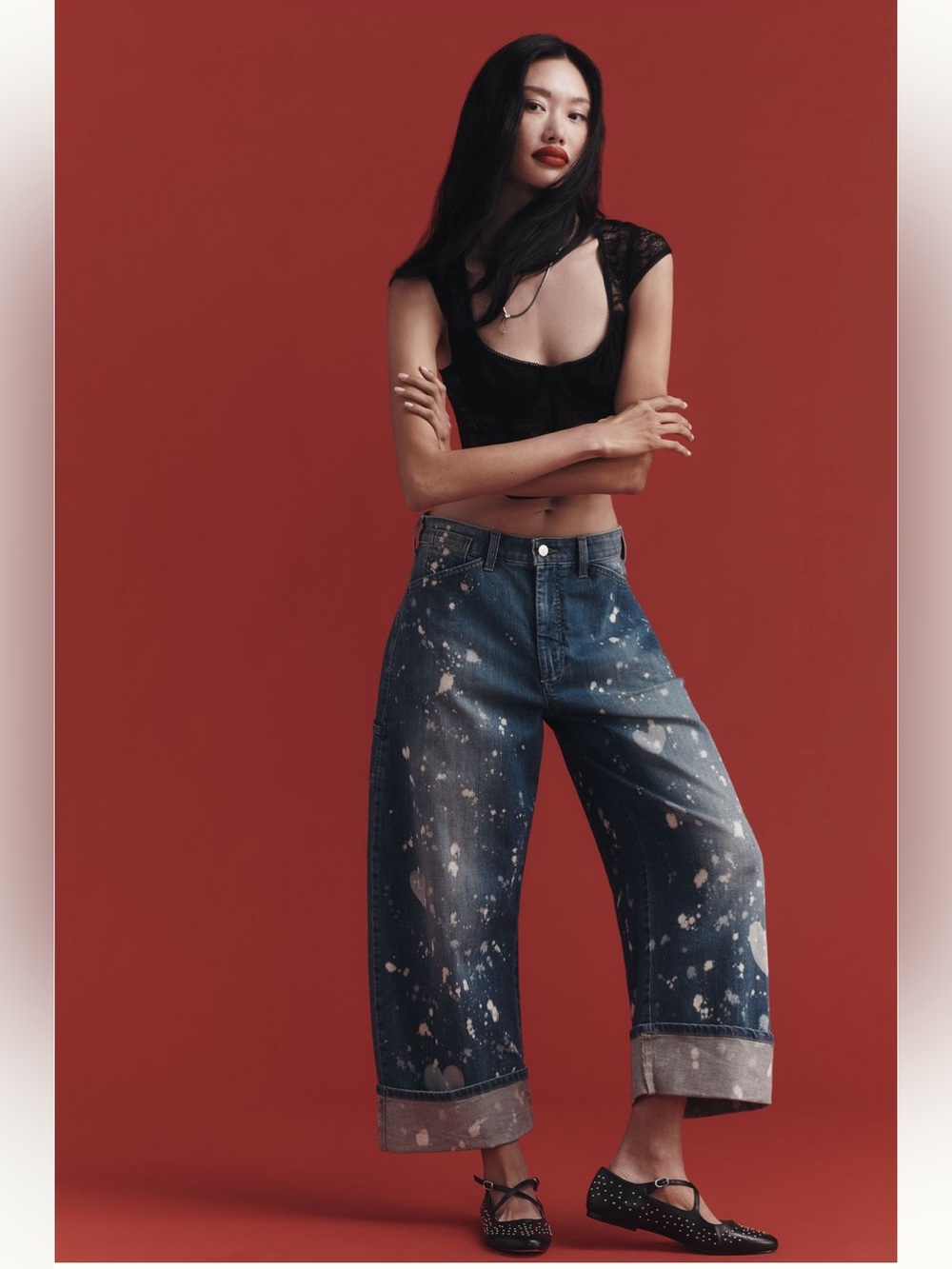 Pilcro Kayden High Rise Carpenter Barrel Jeans - Picture 1 of 12